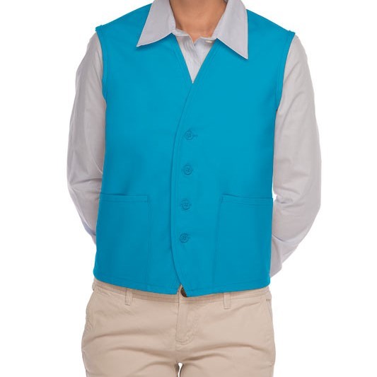 Uniform Vests in Turquoise Blue